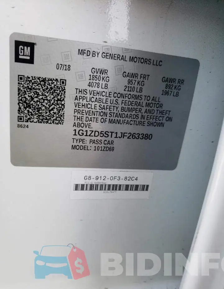 1G1ZD5ST1JF263380 Photo# 12