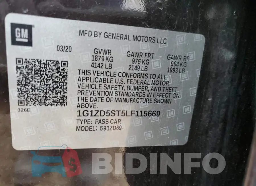 1G1ZD5ST5LF115669 Photo# 12