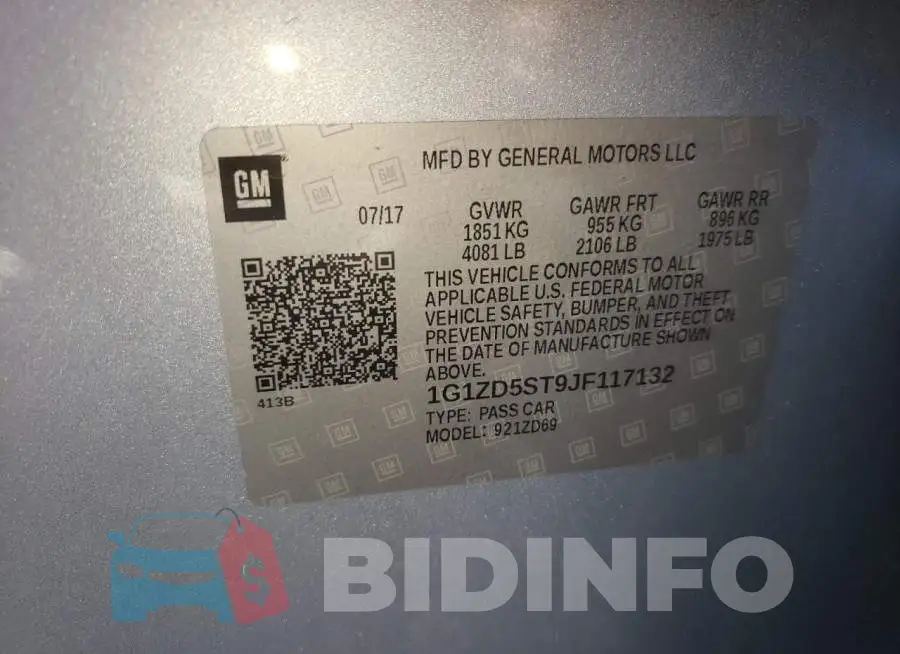 1G1ZD5ST9JF117132 Photo# 12