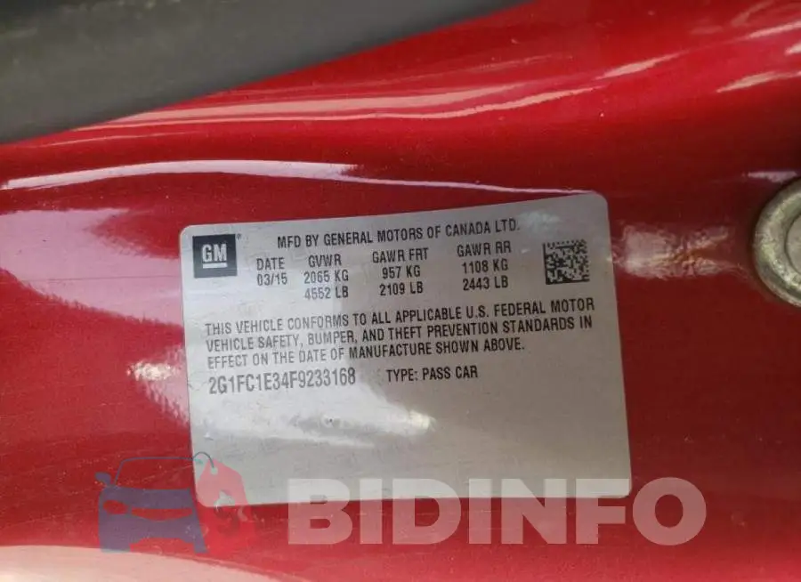2G1FC1E34F9233168 Photo# 12