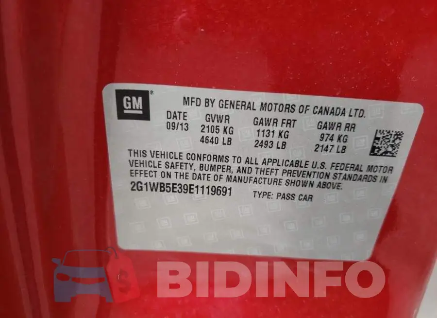 2G1WB5E39E1119691 Photo# 12