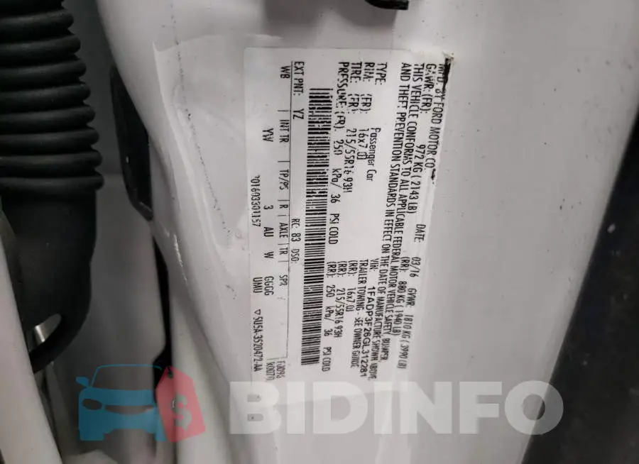 1FADP3F26GL312281 Photo# 13