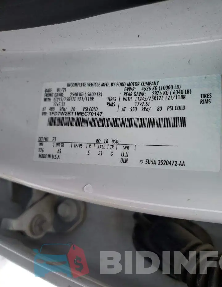 1FD7W2BT1MEC70147 Photo# 12
