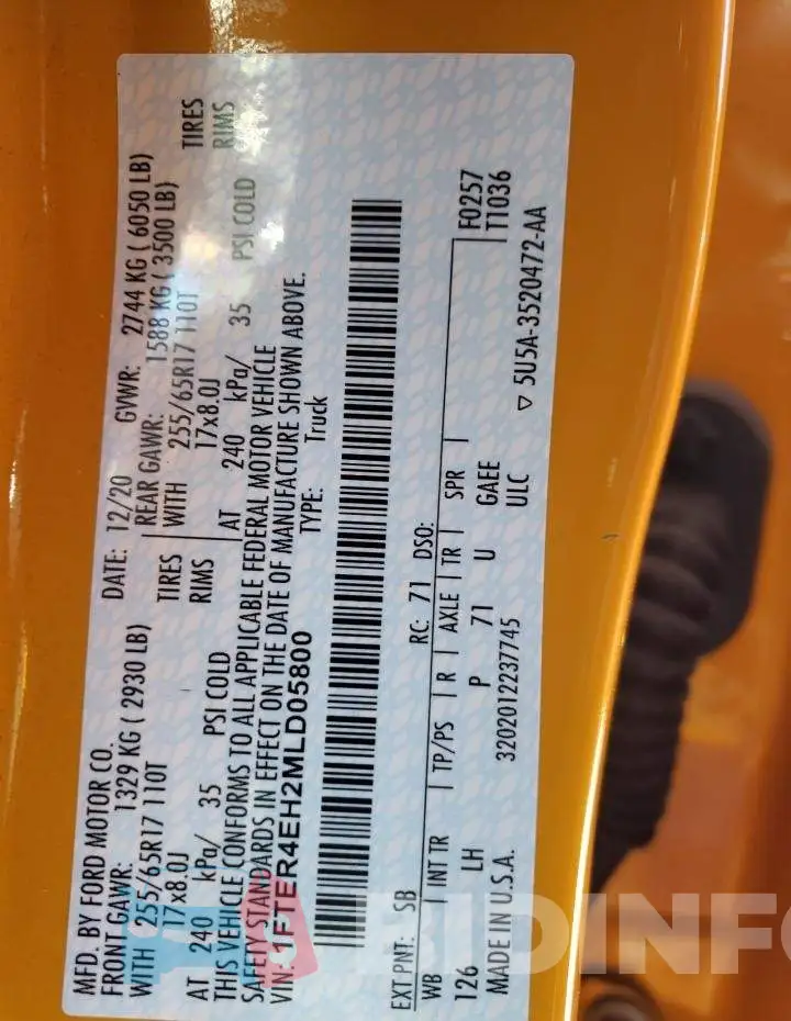 1FTER4EH2MLD05800 Photo# 12