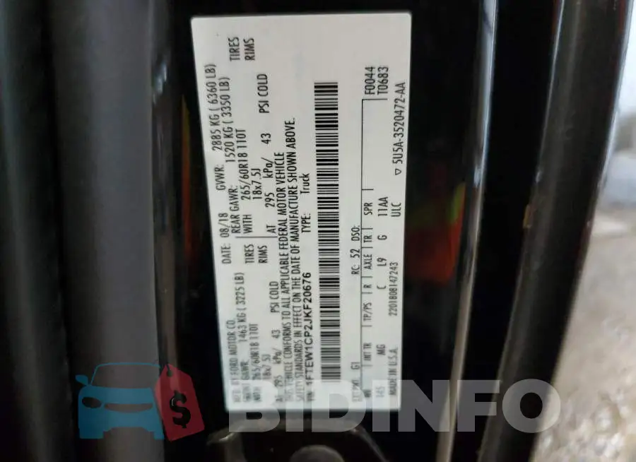 1FTEW1CP2JKF20676 Photo# 12