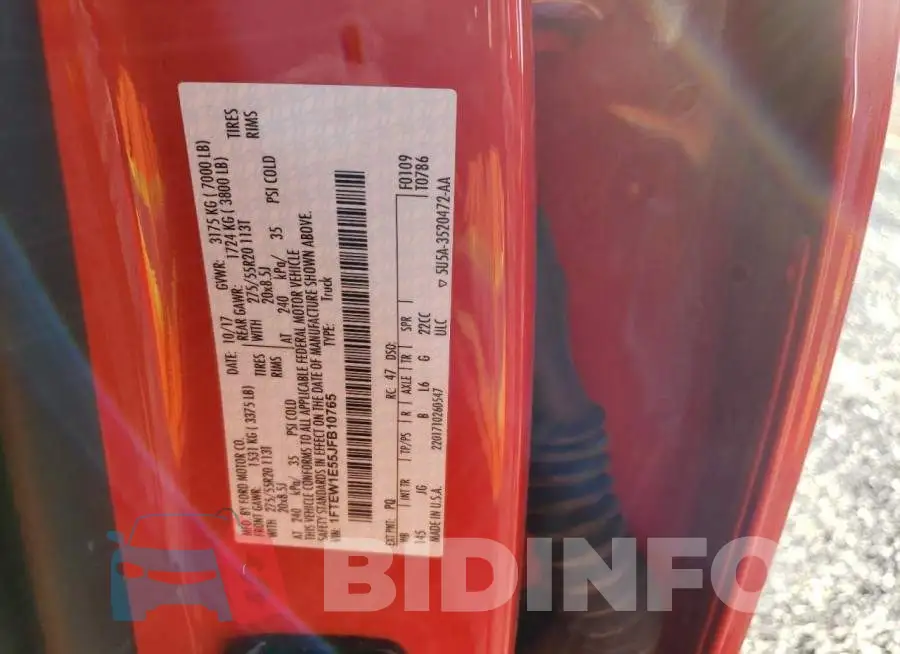 1FTEW1E55JFB10765 Photo# 12