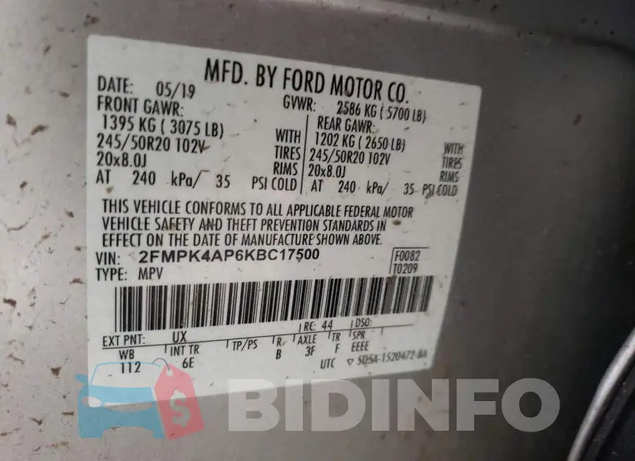 2FMPK4AP6KBC17500 Photo# 10