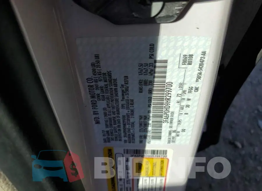 3FA6P0HD9HR299700 Photo# 12