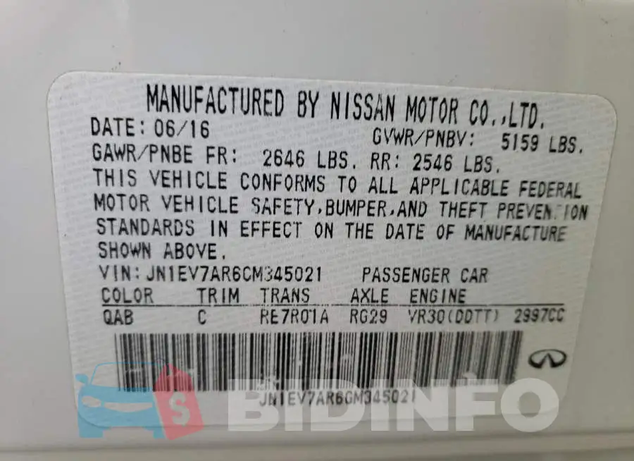 JN1EV7AR6GM345021 Photo# 12
