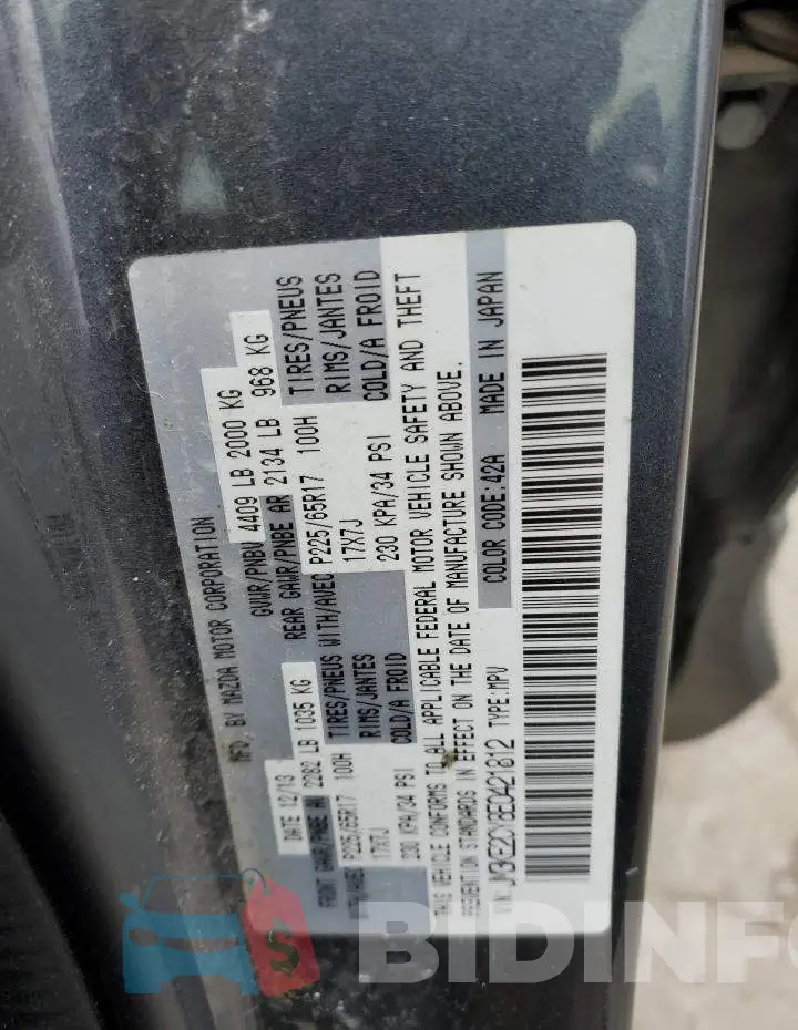 JM3KE2CY8E0421812 Photo# 13