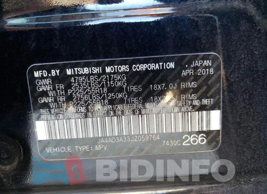 JA4AD3A33JZ059764 Photo# 12