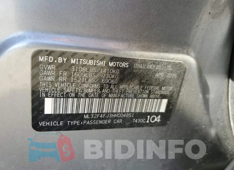 ML32F4FJ3HH004851 Photo# 12