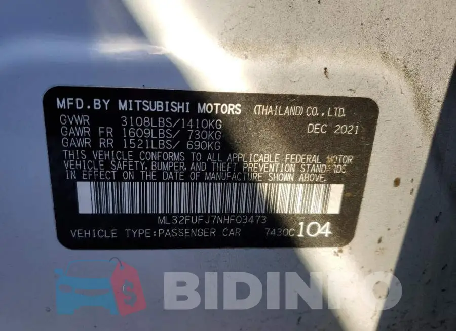 ML32FUFJ7NHF03473 Photo# 13