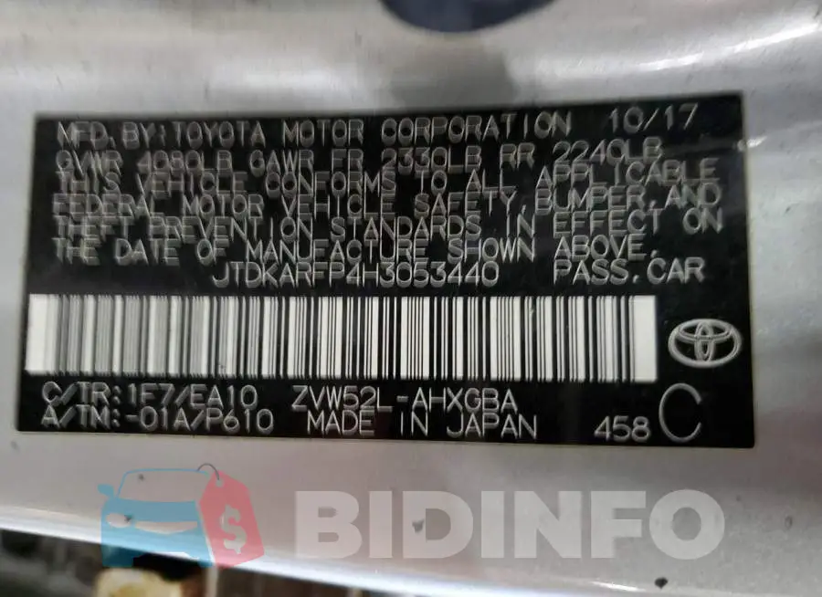 JTDKARFP4H3053440 Photo# 12