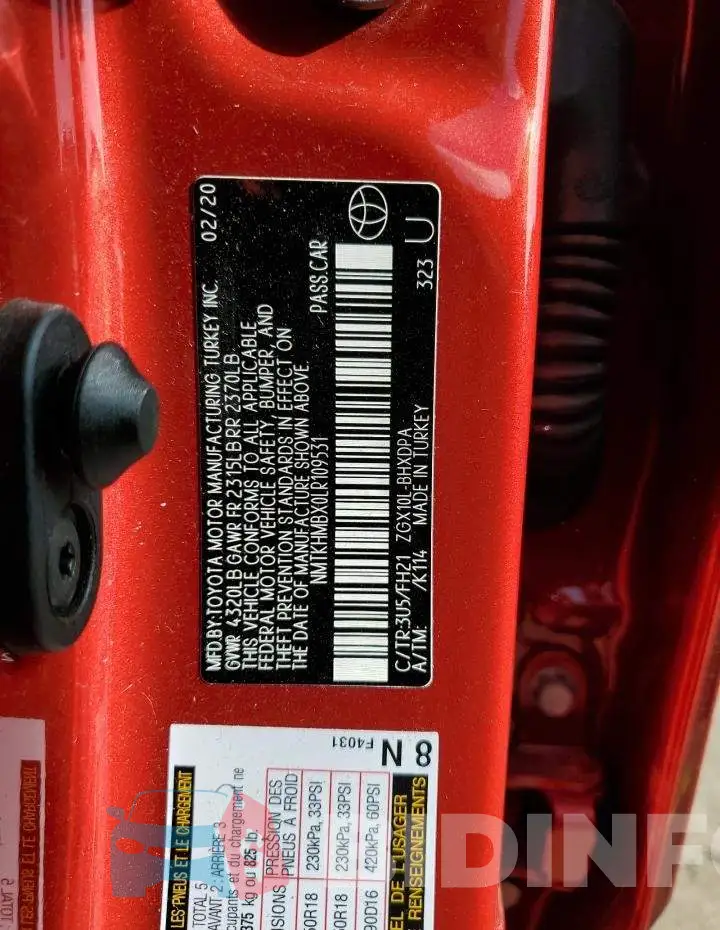 NMTKHMBX0LR109531 Photo# 13