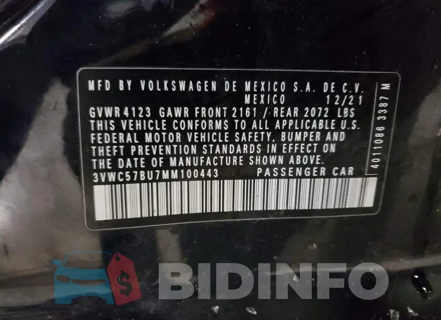 3VWC57BU7MM100443 Photo# 12