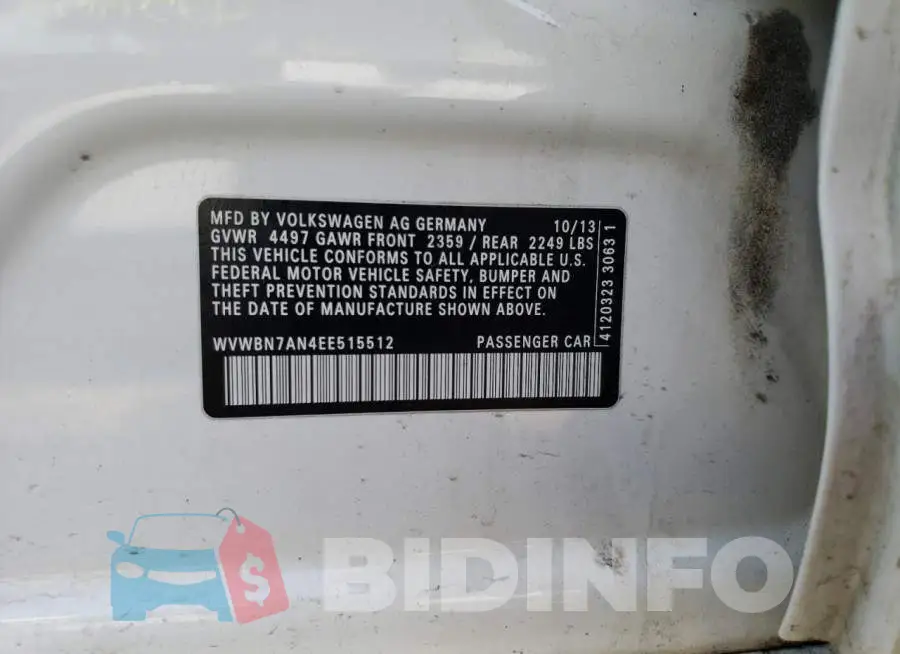 WVWBN7AN4EE515512 Photo# 12