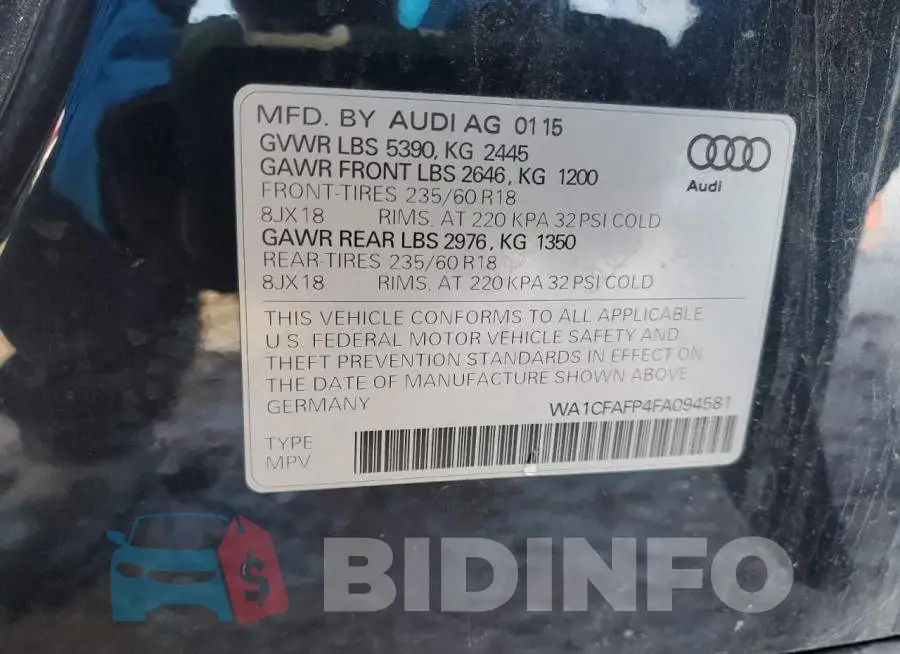 WA1CFAFP4FA094581 Photo# 13