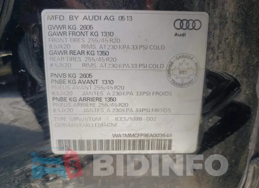 WA1MMCFP9EA003549 Photo# 13
