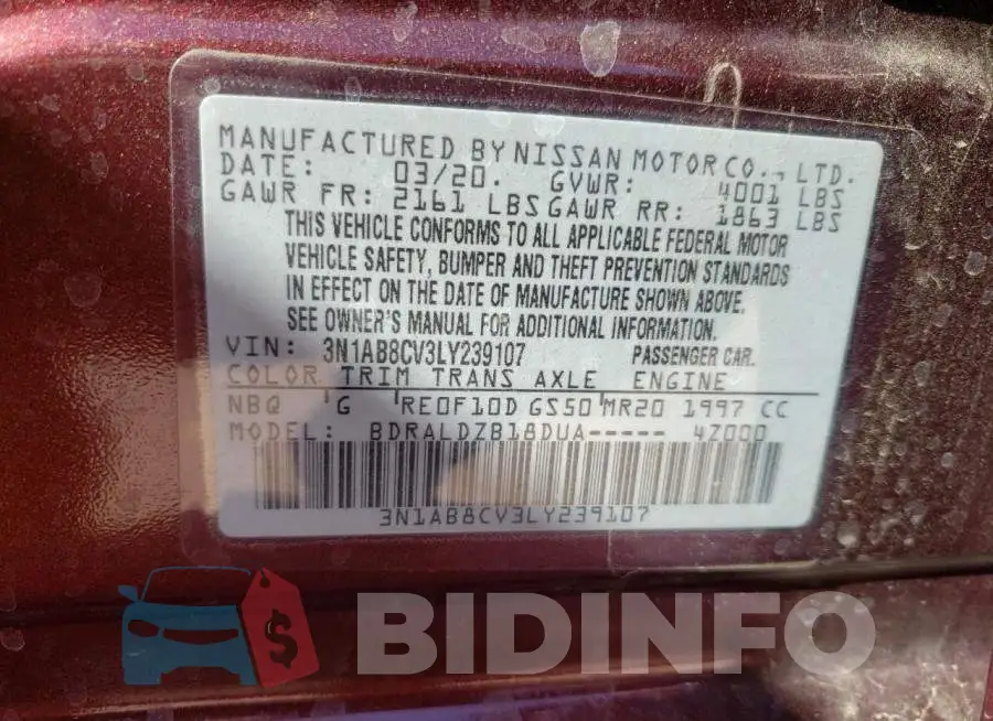 3N1AB8CV3LY239107 Photo# 13