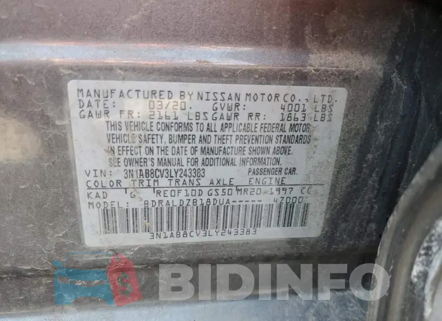 3N1AB8CV3LY243383 Photo# 12
