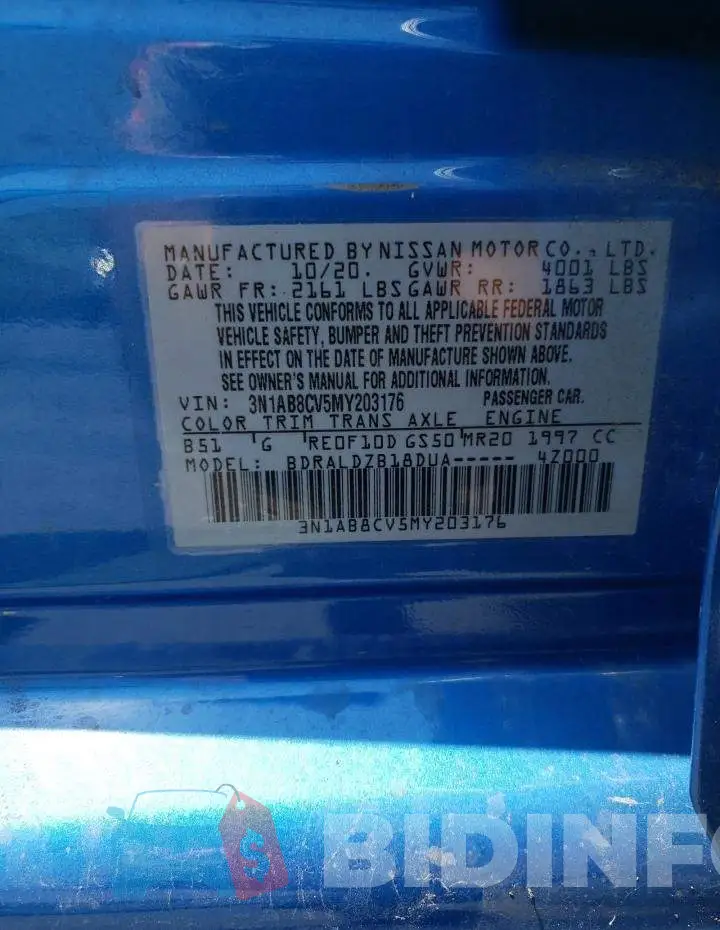 3N1AB8CV5MY203176 Photo# 10