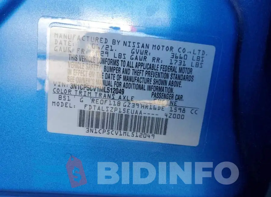 3N1CP5CV1ML512049 Photo# 12