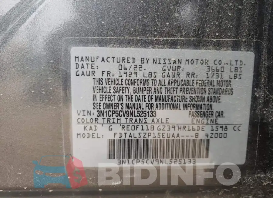 3N1CP5CV9NL525133 Photo# 13