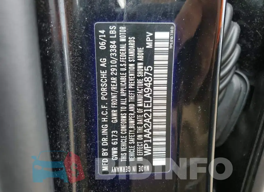 WP1AA2A21ELA94875 Photo# 10