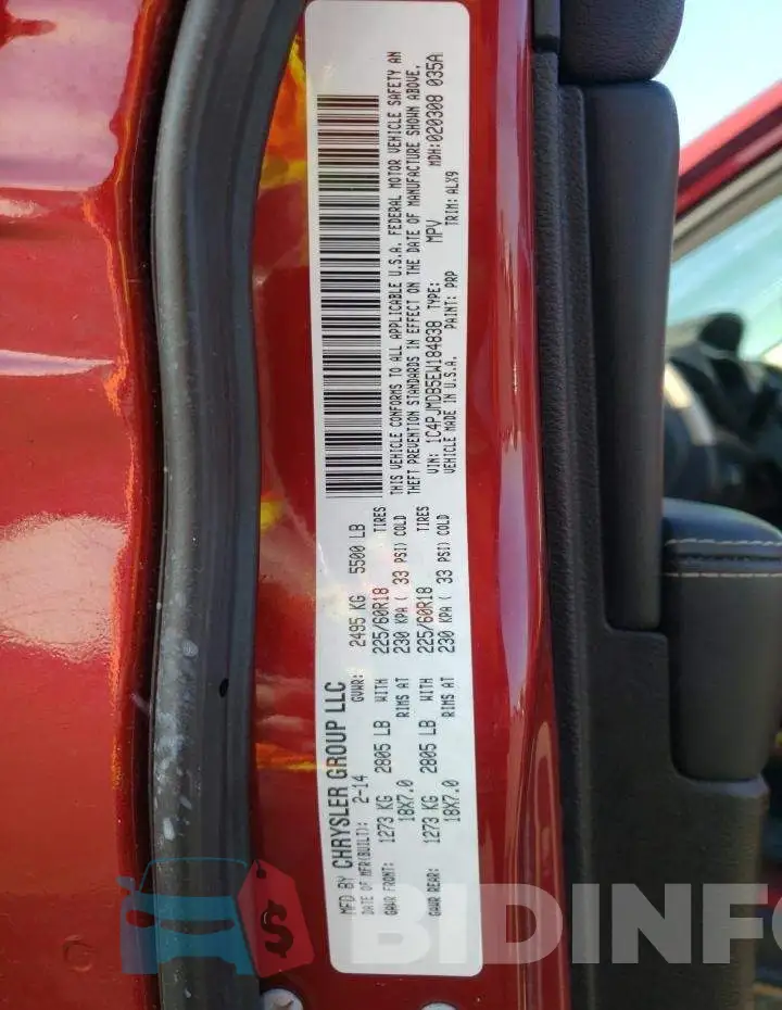 1C4PJMDB5EW184838 Photo# 13