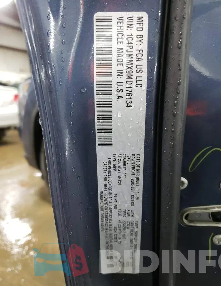 1C4PJMMX9MD176134 Photo# 12