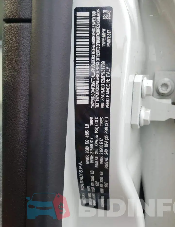 ZACNJDD12MPN31789 Photo# 12