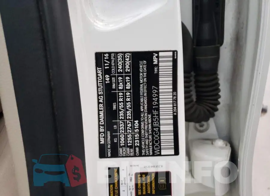 WDC0G4JB5HF194997 Photo# 12