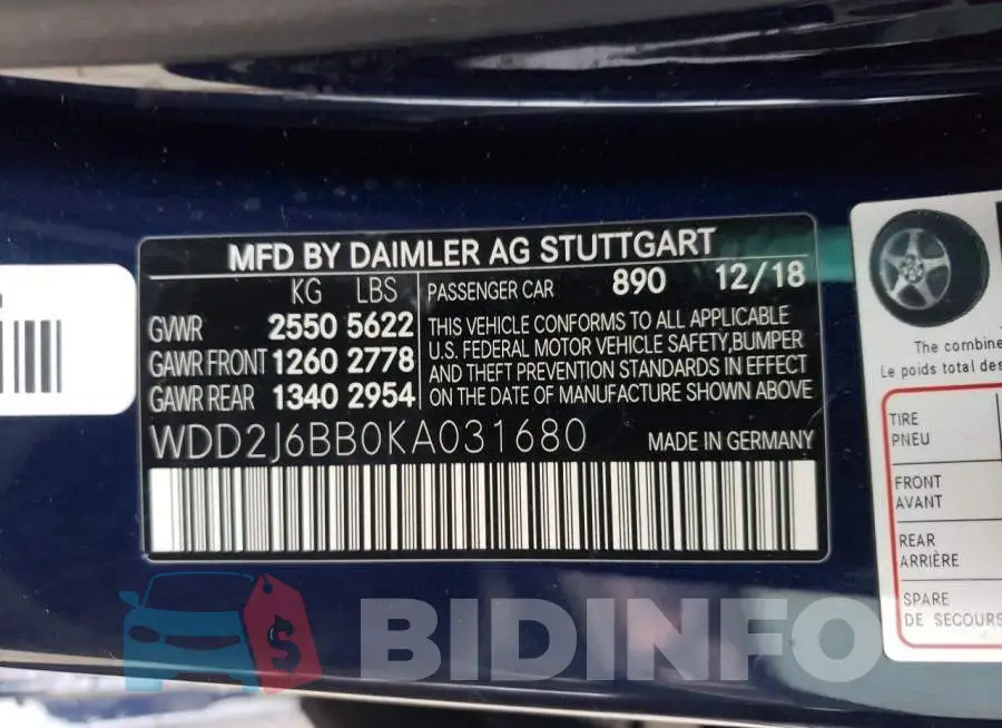 WDD2J6BB0KA031680 Photo# 13