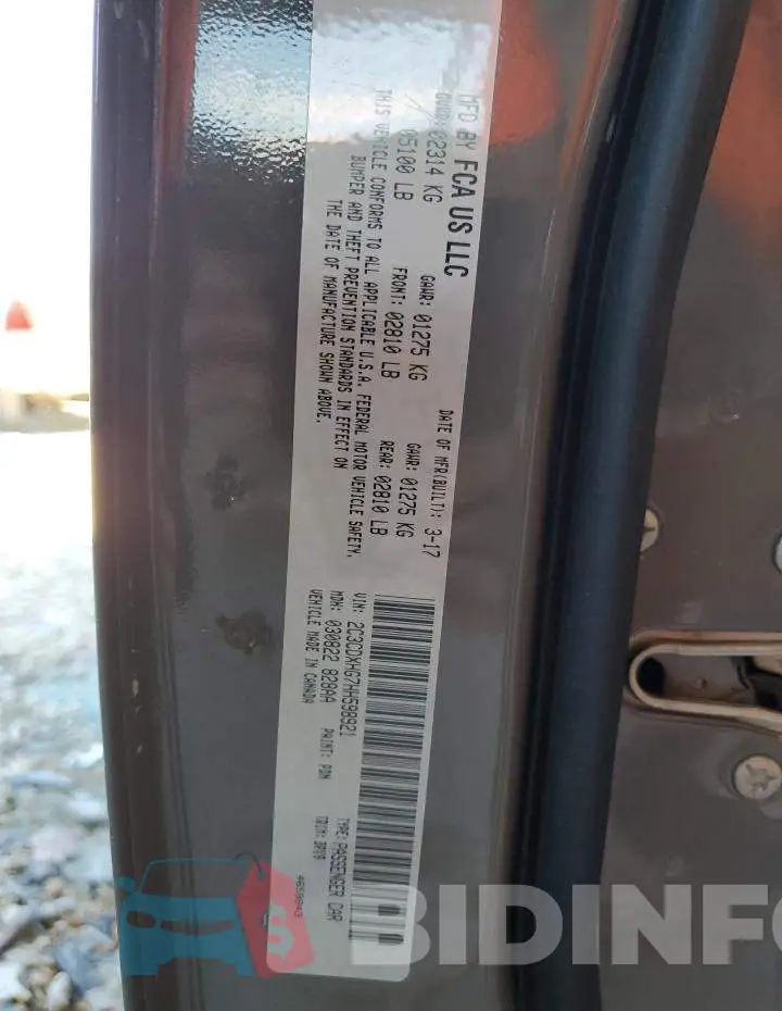 2C3CDXHG7HH598921 Photo# 10