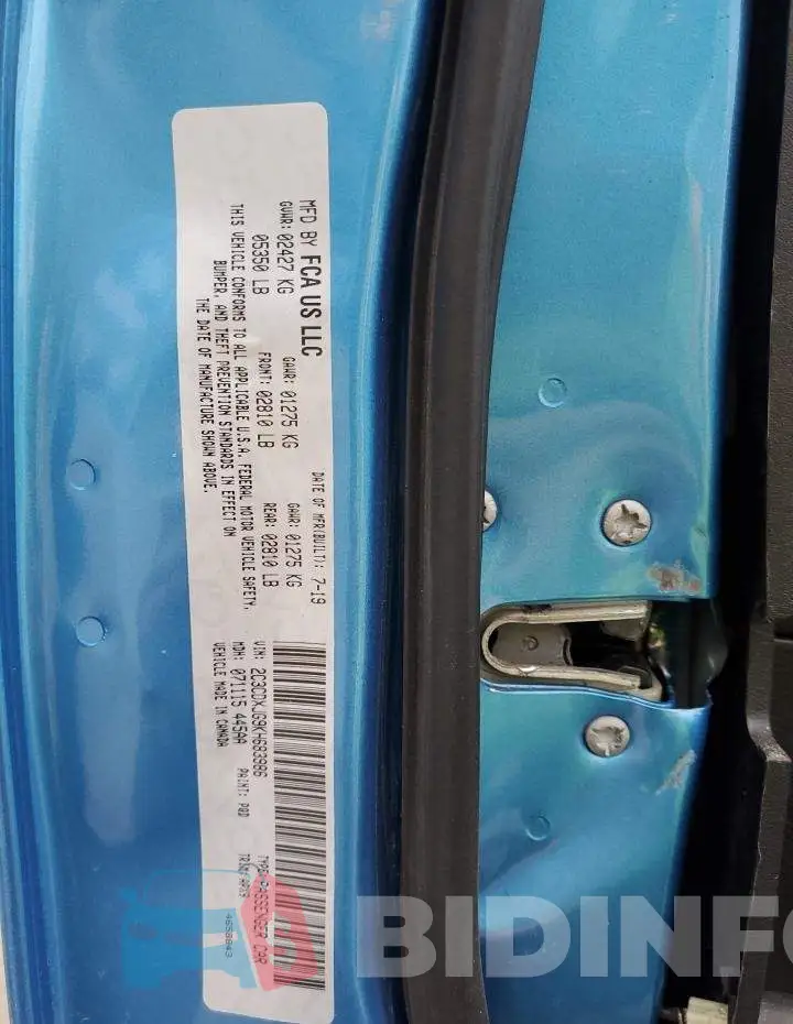2C3CDXJG9KH683986 Photo# 12