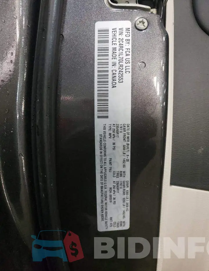 2C4RC1L70LR242553 Photo# 13