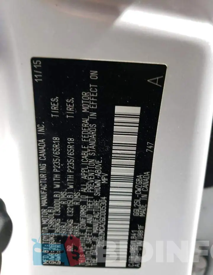2T2BZMCA2GC005304 Photo# 12