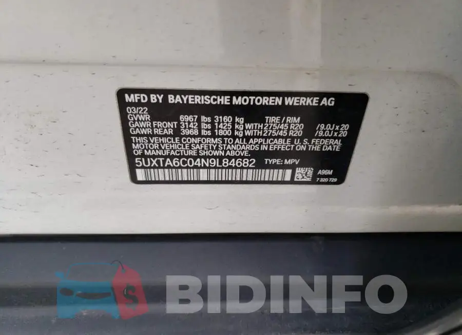 5UXTA6C04N9L84682 Photo# 13