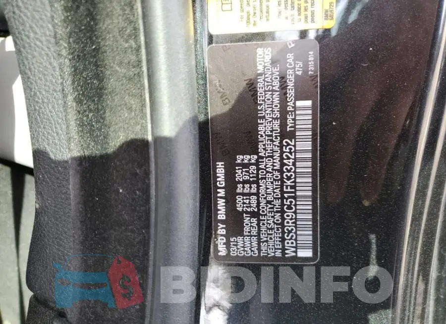 WBS3R9C51FK334252 Photo# 12