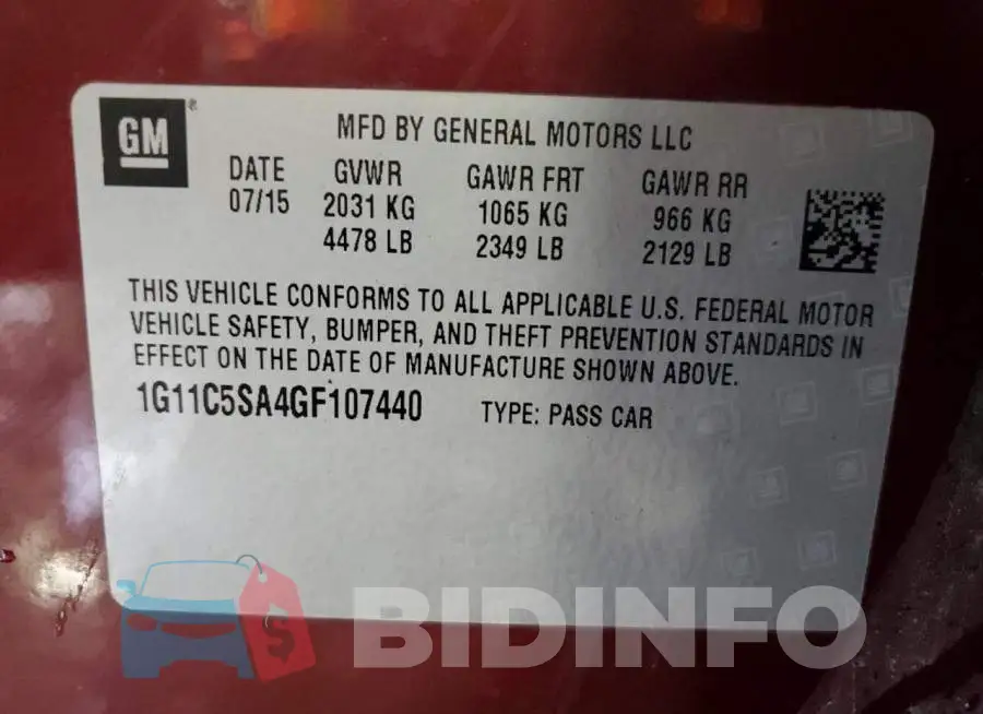 1G11C5SA4GF107440 Photo# 12