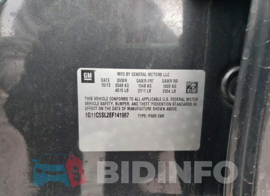1G11C5SL2EF141987 Photo# 12