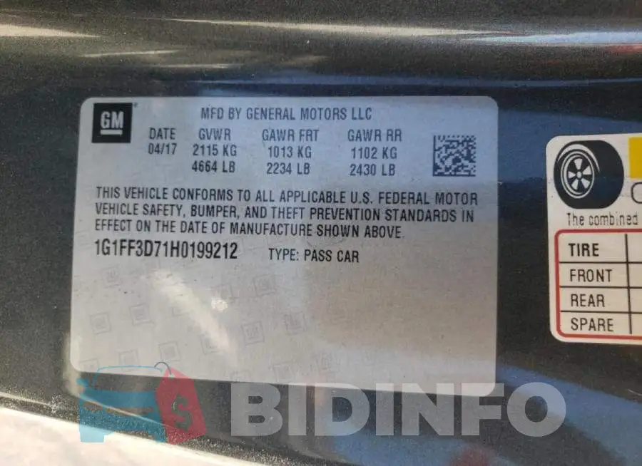1G1FF3D71H0199212 Photo# 10