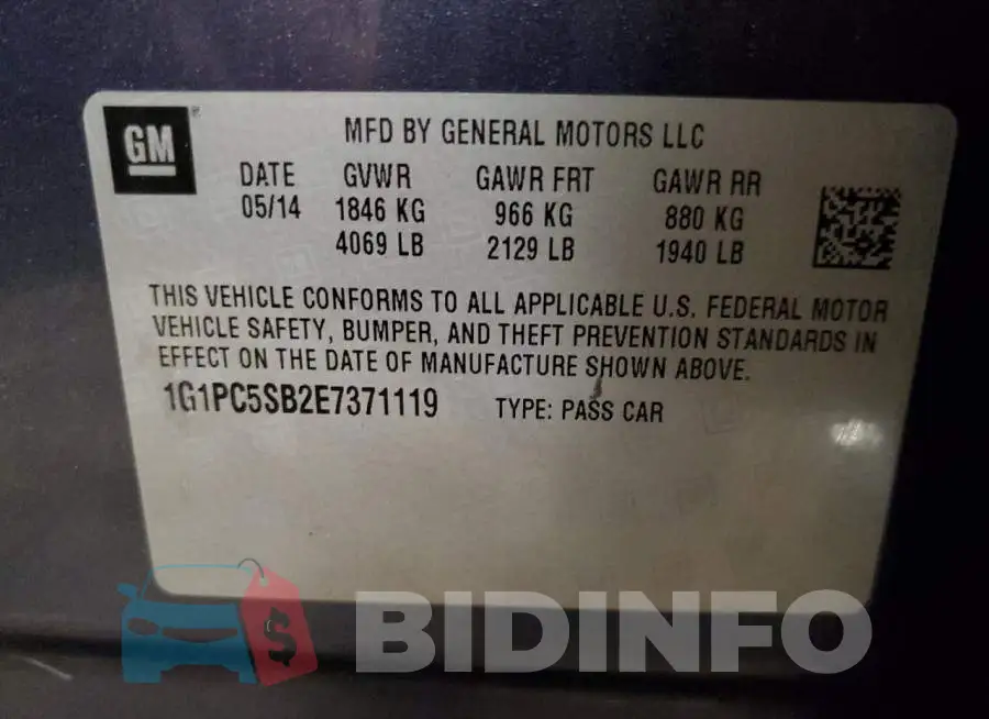 1G1PC5SB2E7371119 Photo# 12