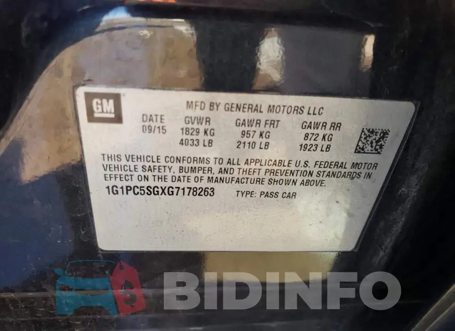 1G1PC5SGXG7178263 Photo# 12