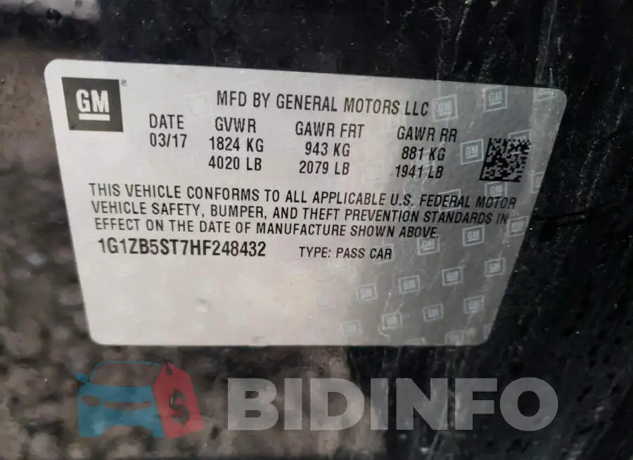 1G1ZB5ST7HF248432 Photo# 12