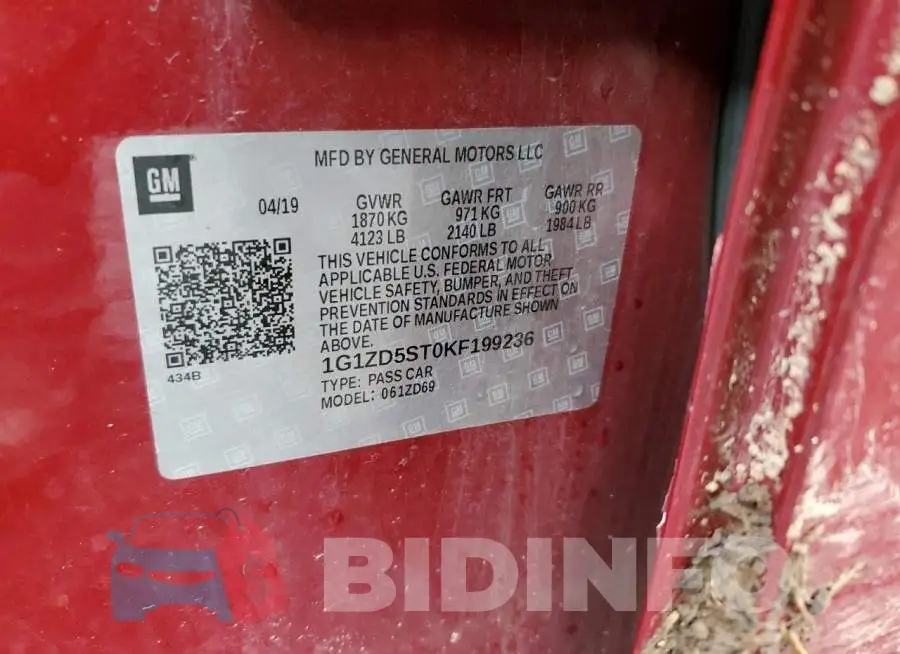 1G1ZD5ST0KF199236 Photo# 12