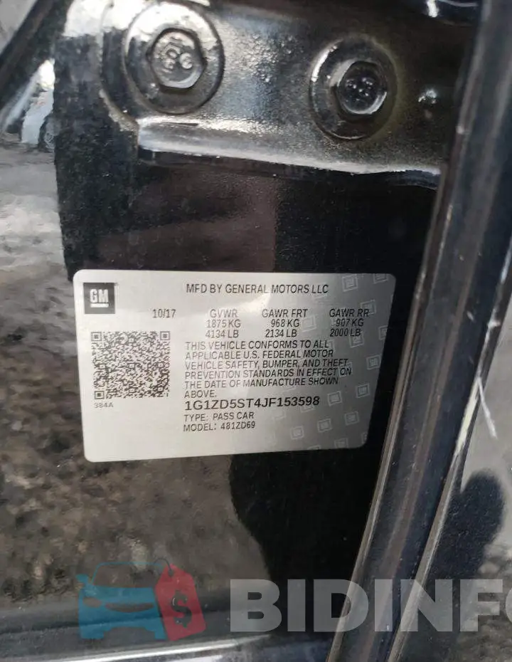 1G1ZD5ST4JF153598 Photo# 12