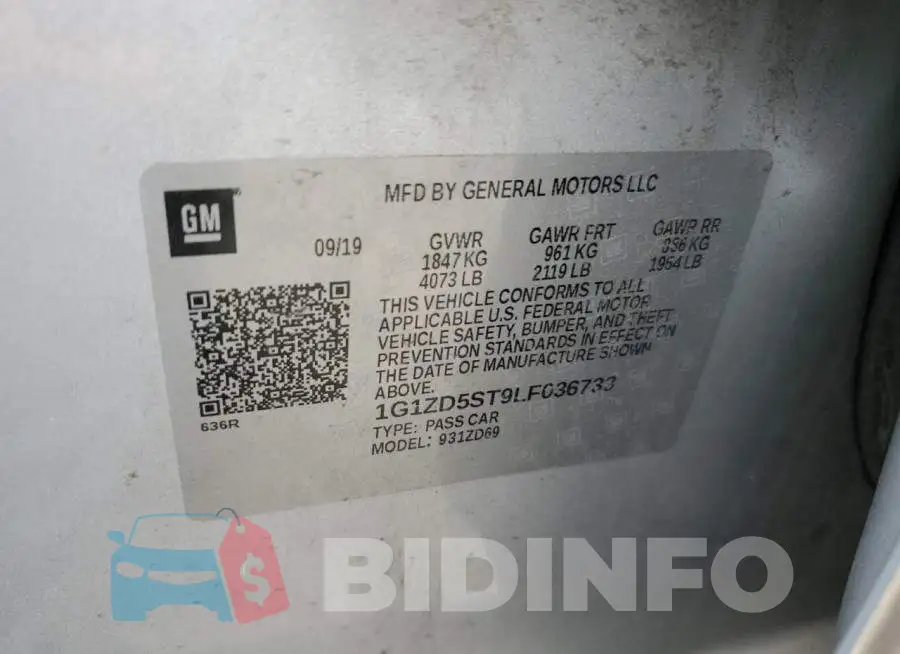 1G1ZD5ST9LF036733 Photo# 12