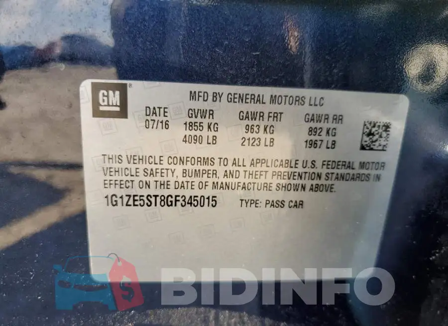 1G1ZE5ST8GF345015 Photo# 12